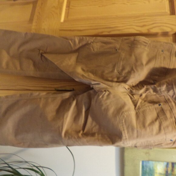 DULUTH TRADING CO. CARPENTER PANTS Style: Flex Fire Hose-Color: Khaki Size:36/32 - Picture 10 of 11